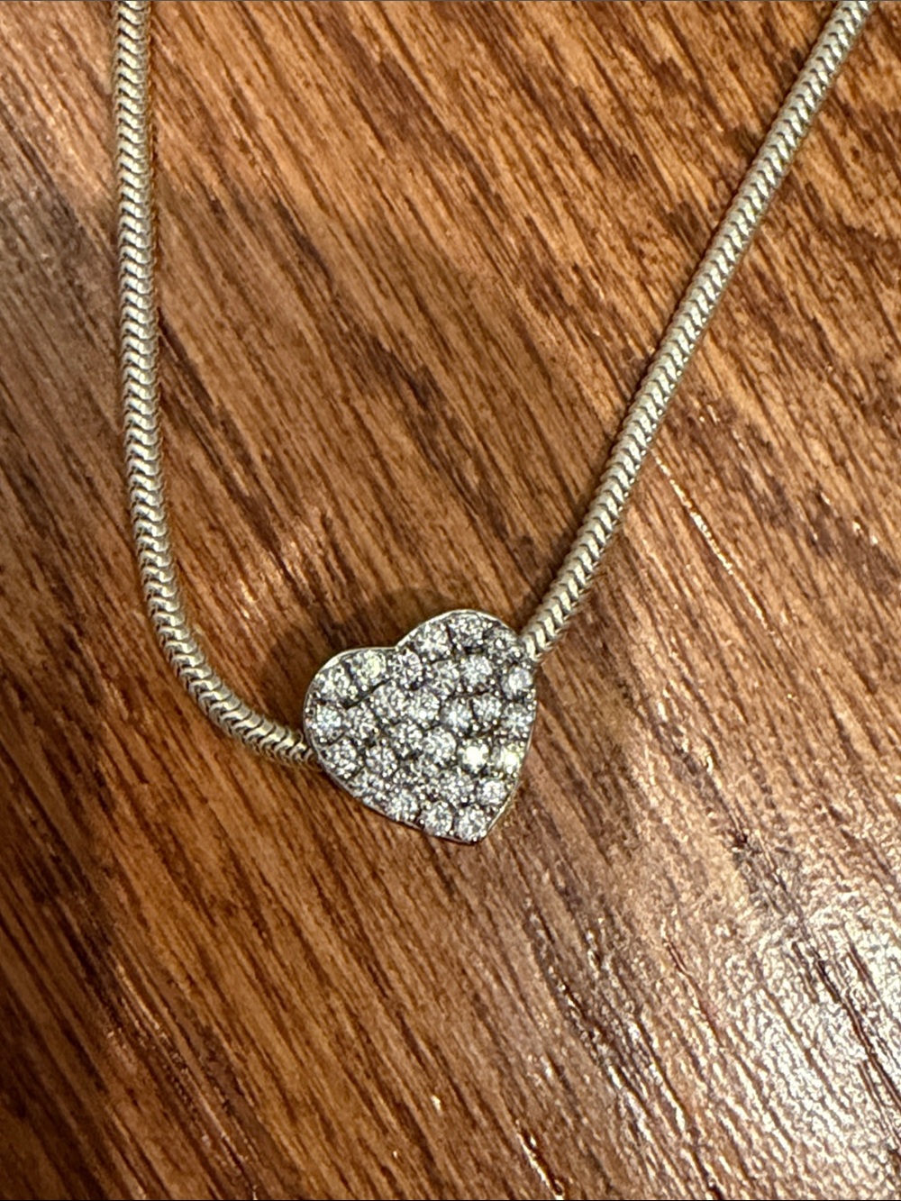 Mignon Faget Diamond Sweetheart Pendant + Chain